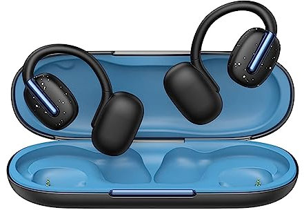 Open Ear Kopfhörer Bluetooth kabellos drahtlos Ohrclip-Bluetooth-Headset Luftleitung Bone Conduction Headphones wasserdicht Knochenleitungskopfhörer Sportkopfhörer Bluetooth on Ear Kopfhörer Bluetooth