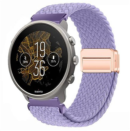 Nylon Armband Kompatibel mit Suunto 9 Baro/Spartan Sport,Sport Elastisches Nylon Stoff Ersatzband für Suunto 9 Baro/Spartan Sport Band und Magnet Schnalle für Suunto 9 Baro (23)