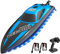 VOLANTEXRC Ferngesteuerte Boote mit LED Licht, 2,4 GHz Rennboot für Pools und Seen, 20+kmh RC Boot mit Alarmfunktion RC Boat Speedboot Spielzeug für Kinder und Erwachsene (Blau)
