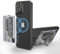 AUROX MagSafe Wallet Stand, Magnetic Phone Grip Card Holder With Secure Grip for iPhone 16 15 14 13 12 Series, Fit 2 Cards, Clear