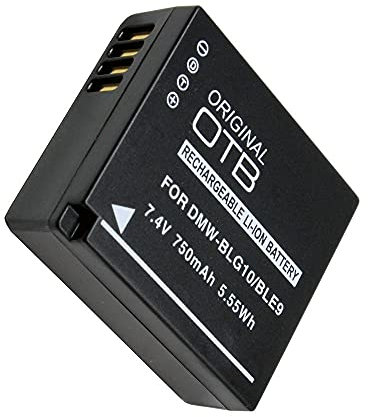Akku kompatibel mit Panasonic Lumix DC-GX9, 750mAh, wie: DMW-BLG10/E, DMW-BLE9/E