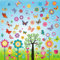 9 Blatt Fensterbilder Frühling, Fensterbilder Kinder, Frühling Sommer Fensterdeko, Fensterbilder Kinderzimmer, Fenstersticker Frühling Selbstklebend, Blumen Schmetterlinge Frühlingsdeko Fenster