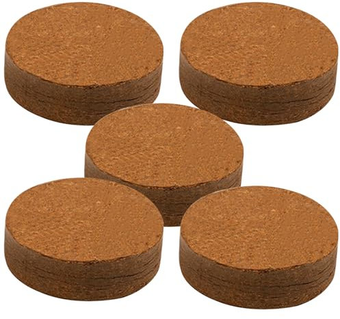 QmjdDymx Cocco 5 Pezzi Mattoni di Cocco compresso 2 Dia. Terriccio Organico per Piante Kit di Avvio delle sementi per Interni per microgreens succulenti