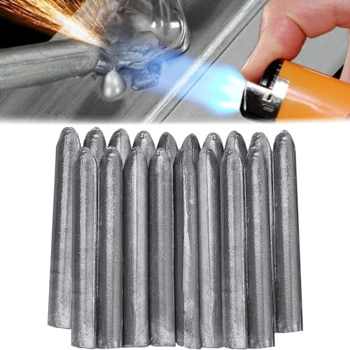Hryx Baguettes De Soudage 18 Pièces, Baguette De Soudage Universelle Basse Température, Baguettes De Réparation Polyvalentes pour Le Soudage D'alliage/INOX/Aluminium/cuivre
