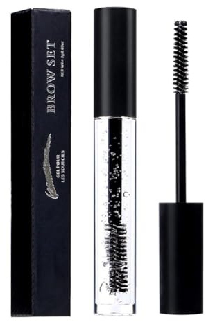 Gel De Fixation Des Sourcils Transparent, Liquide Coiffant Pour Les Sourcils Avec Brosse À Mascara, Gel À S-ourcils Transparent Imperméable Longue Durée Et Non Marquant