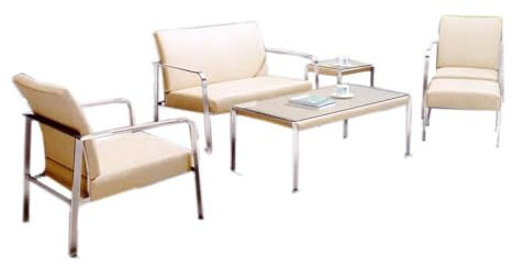 DEKO VERTRIEB BAYERN Luxus Premium Garten Lounge Set Esstisch Sitzgruppe Gartenmöbel Edelstahl inkl. Spedition