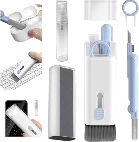 7 in 1 Multifunctional Cleaning Kit for Keyboard, Earphone, Laptop, Phone, PC Monitor-Multicolor - (Pack of 1)