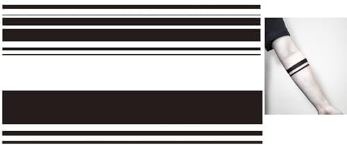 BeyondTattoos Lot de 2 feuilles de tatouages temporaires pour bracelet KAB37 38