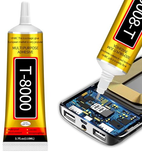 ELF-GRETTER T8000 Handy Display Kleber, 110ml Display Kleber für Smartphone, Sekundenkleber, Bastelkleber, Handy Kleber Rückseite Mehrzweckkleber für Holz, Glas, Keramik, Metall und Touchscreen