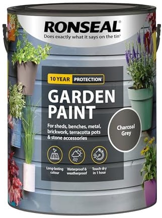 Ronseal Garden Paint Charcoal Grey 5L