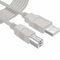 TECHZOCO Cable Impresora, Cable USB para Impresora, Cable USB 2.0 Tipo A a Tipo B, Cable de escáner, Compatible con HP, Epson, Canon, Brother, Lexmark, Disco Duro, Fotografía, Beige, 1 Metro