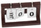ORFOFE Puppenhaus-tischkalender Monatskalender Zum Basteln Holzkalender Spielzeug Mini-tischkalender Zubehör Platzsparendes Für Jungen- Und Mädchenzimmer