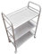 Carrito multifunción de acero inoxidable con almacenamiento de vino y panel de metal hueco, carrito portátil para cocina, isla de comedor y uso en hoteles