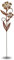 Terma Gartenstecker Rost Blume Anemone – Edelrost Metall Gartendeko, Rostfigur für Garten & Beet, Wetterfeste Rost-Deko, Höhe 100 cm