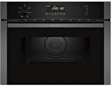 NEFF N50 C1AMG84G1B Built-in Microwave Oven, Graphite Grey | 3 functions, electronic, LCD Display, MW & Oven with combination options, 15 automatic programmes