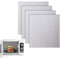YSTrillion Mica Micro Ondes Universelle,4 Pièces Plaque Mica Pour Micro-Ondes,Plaque de Remplacement pour Les Accessoires de Micro-Ondes 15x12cm