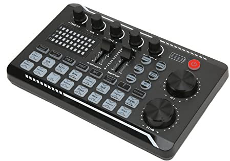 Soundmixer, Soundboard Mehrere Soundeffekte Sprachänderung Live -Broadcast -Sound -Karte mit Soundkabel -Kabel -Gaming - -Mixer für Podcast - von Streaming Home KTV