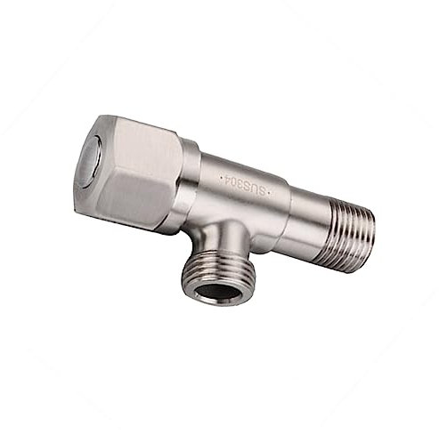 SHINEOFI Eckventil für Warmwasser Universelles Absperrventil für Wc und Spüle Hochtemperaturbeständig Einteiliger Metallkörper Langlebig