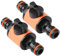 coalwop Raccords et raccords de tuyau d'arrosage – Valve de tuyau d'arrosage à dégagement rapide, raccords en ligne, connecteur de tuyau pour systèmes Hozelock, 34 g, solution d'irrigation Plug and