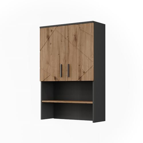 Vicco Aufbau für Waschmaschinenschrank Anthrazit/Artisan Irma 68x104x30 cm - Badezimmerschrank für die Waschmaschine, Praktische Umrahmung für Waschmaschine oder Trockner