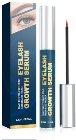 Siero Ciglia,Siero Ciglia Allungante,Naturale Senza Ormoni,Cura per Ciglia Rotte,Incredible Rapid Growth of Eyelashes,per Ciglia Lunghe e Folte,5 ML