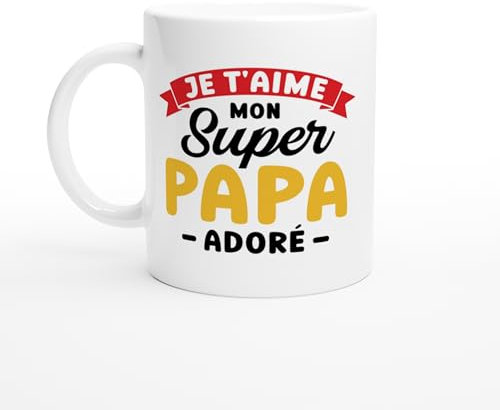 PassionCadeau Mug je t'aime mon super papa