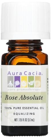 Aura Cacia Essential Oil, Equalizing Rose Absolute, 0.125 fluid ounce