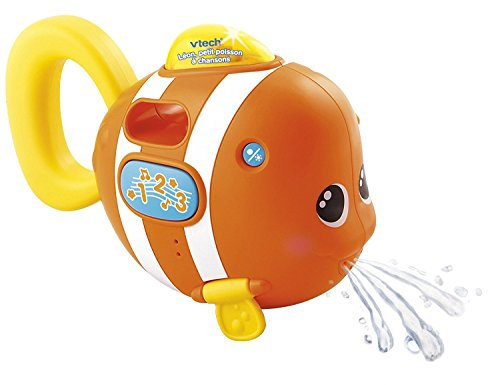 VTech Jouet de Bain - Léon P'tit Poisson à Chansons - Version FR, Orange, Taille Unique