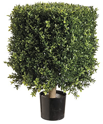53,3 cm quadratisch, Buchsbaum Formschnitt in Kunststoff Zwei Ton Grün (Pack von 2)