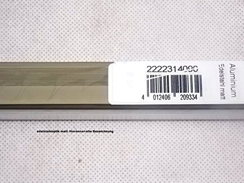 LPS Abschlussprofil Nr. 222, 22mm / 100 cm (edelstahl matt)