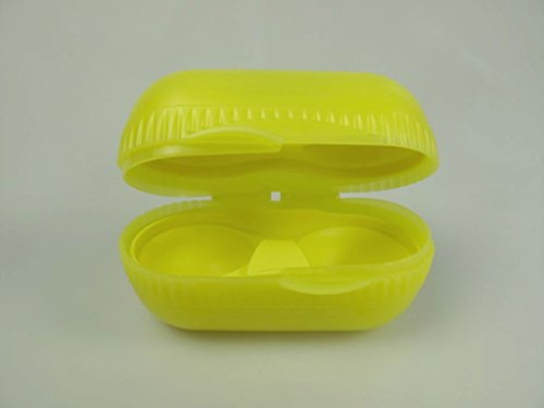 TUPPERWARE Kühlschrank Ei & Go gelb für zwei Eier Aufbewahrung Dose Ei Eierbox