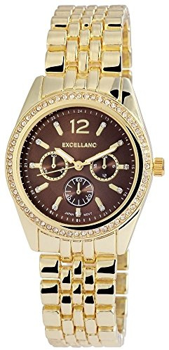 Excellanc Damenuhr mit Metallarmband