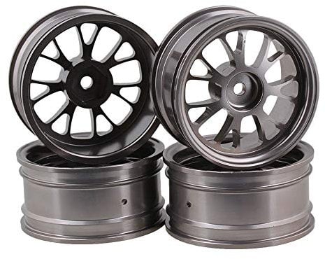 BQLZR 52mm Aluminium Alufelgen Felgen Y-Form Passend für RC1: 10 On-Road Rennwagen & Drift Car Packung mit 4 Stück