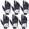 FINGER TEN Golf Handschuhe Herren RainGrip Hot Wet Wetter Komfort Extra Value Linke Hand Links und rechte Hand rechts strapazierfähigem Golf Handschuhe 6 Pack (Grau, Medium, Rechts)
