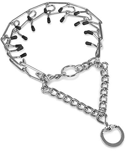 ARQUIVET Laisse punition protection avec pic - 60 cm/4 mm - Collier de punition - Brotte de punition pour chiens