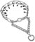 ARQUIVET Laisse punition protection avec pic - 60 cm/4 mm - Collier de punition - Brotte de punition pour chiens