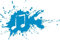 CLICKANDPRINT Aufkleber » Music Splash, 20x13,4cm, Hellblau • Wandtattoo/Wandaufkleber/Wandsticker/Wanddeko/Vinyl