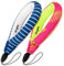 Ringke Schwimmende Handschlaufe [2 Stück] Allgemein wasserdichte Floating Strap für Kamera, Handy Usw.- Palm Leaves + Navy Stripes