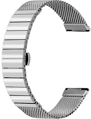 Kai Tian Elite Schnelle Veröffentlichung Mesh-Uhrenarmband Solides Edelstahl-Uhrenarmband 18mm 20mm 22mm 24mm Armbanduhr Schwarzes Silber Butterfly-Bereitstellung Knopf für Damen Herren