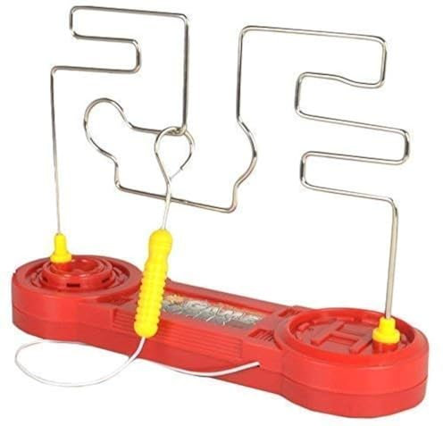 Guilty Gadgets BUZZ Super Nervenspiel Draht Geschicklichkeit Labyrinth Kinder Erwachsene Nerven Touch Classic Retro Familienzeit Kinder