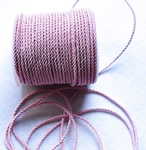 Cordoncino da 50 m, larghezza 3 mm, nastro intrecciato (rosa speciale)