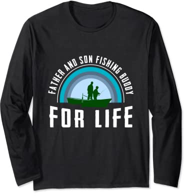 Vater und Sohn Angeln - Father and Son Fishing Buddy Langarmshirt
