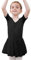 Tancefair Kinder Ballettkleidung Mädchen Ballettkleid Balletttrikot Baumwolle Kurzarm Langarm Ballettanzug Tanzkleid Tanzbody mit Chiffon Rock Tütü