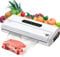 Elma Domestic Vacuum Sealer, 11.81in sealing bar V Start| Vacuum Sealer Machine for Sous Vide Cooking | Small Home Use Packaging Machine for Preserving Meat, Fish, Fruits, and Vegetables, White