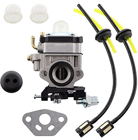 MCHNIC 10mm Vergaser Satz für Weedeater 1E34F 1E36F TU26 TL26 Bürste 26cc 33cc für 19-38 ccm Motorsense Rasenmäher Rasentrimmer Heckenschere Freischneider Ersatz 22cc 26cc 33cc 34cc 36cc 2-Takt Motor