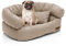 Juelle Mittel-Hundbett - Sofa für mittelgroße Hunde Abnehmbare Tasche, Waschmaschinenwaschbar flauschiges Bett, Hundestuhl Santi S-XXL (Größe: M - 80x60x30 cm, Beige)