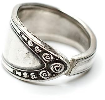 Miniblings Ring Made of Antique Cutlery Upcycling Fork Spoon Handmade Y6 - Handmade Fashion Jewelry - Fingerring