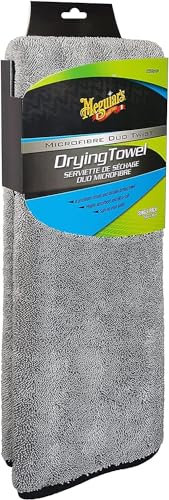 Meguiar's X210400EU Serviette d'Essuyage Microfibre Duo Twist pour Un séchage sans Trace, Gris
