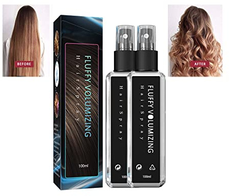 XIRUJNFD Fluffy Volumizing Hair Spray,100ML Volumizing Spray, Volumizing Hair Products Hair Spray for Fine Hair (2PCS)