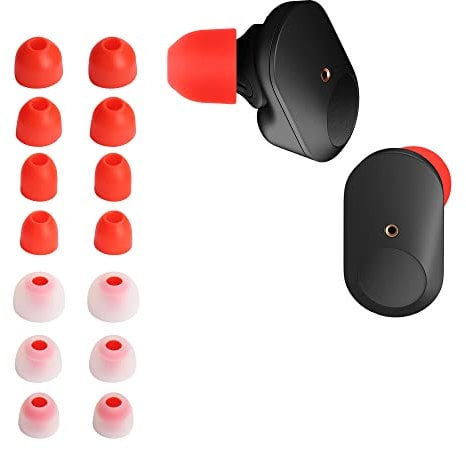 kwmobile 14x Ersatzpolster kompatibel mit Sony WF-1000XM3 / WF-1000XM4 / WF-1000XM5-4 Größen - Silikon Ersatz Ohrstöpsel In-Ear Kopfhörer - Polster